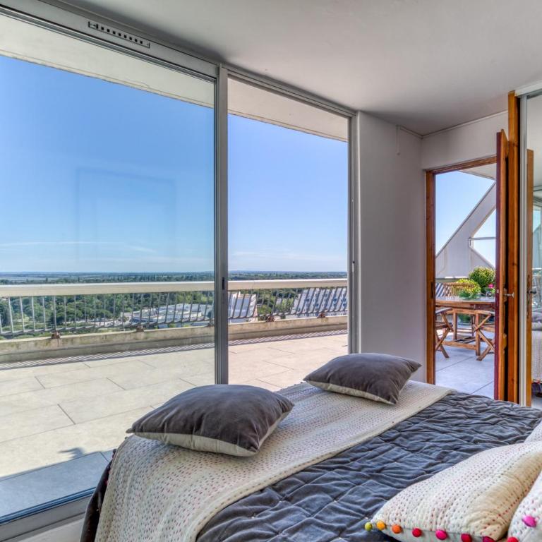 Le Panoramique à la Grande Pyramide - Apartment mit 3 Schlafzimmern und Blick auf das Wasser - 12