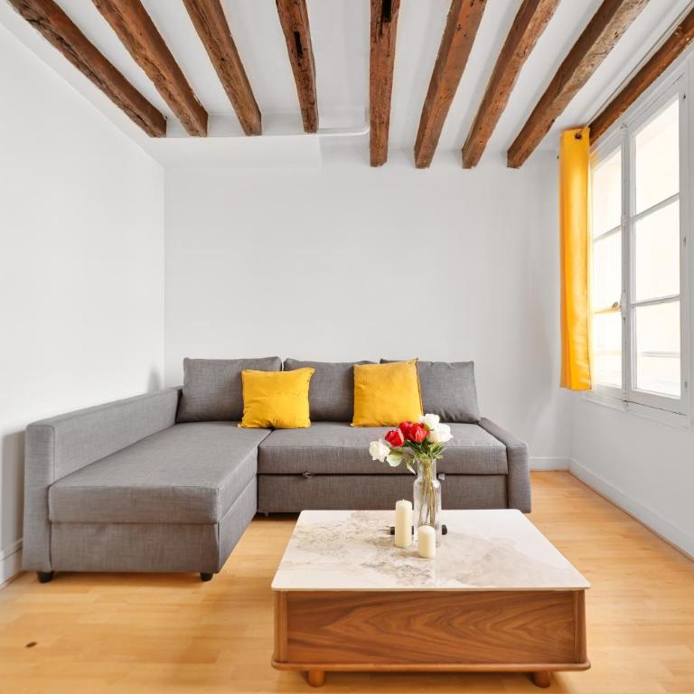 Cozy Studio in the Heart of Montorgueil, Paris - Studio avec Canapé-Lit - 4