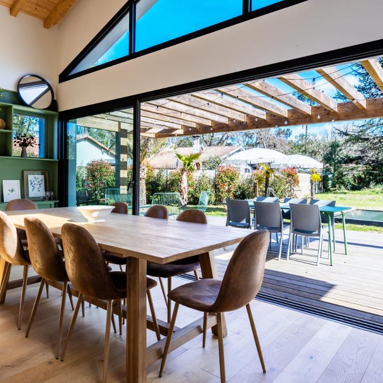 Villa des Résiniers, proche plage & forêt, wifi - Villa avec Piscine Privée - 14
