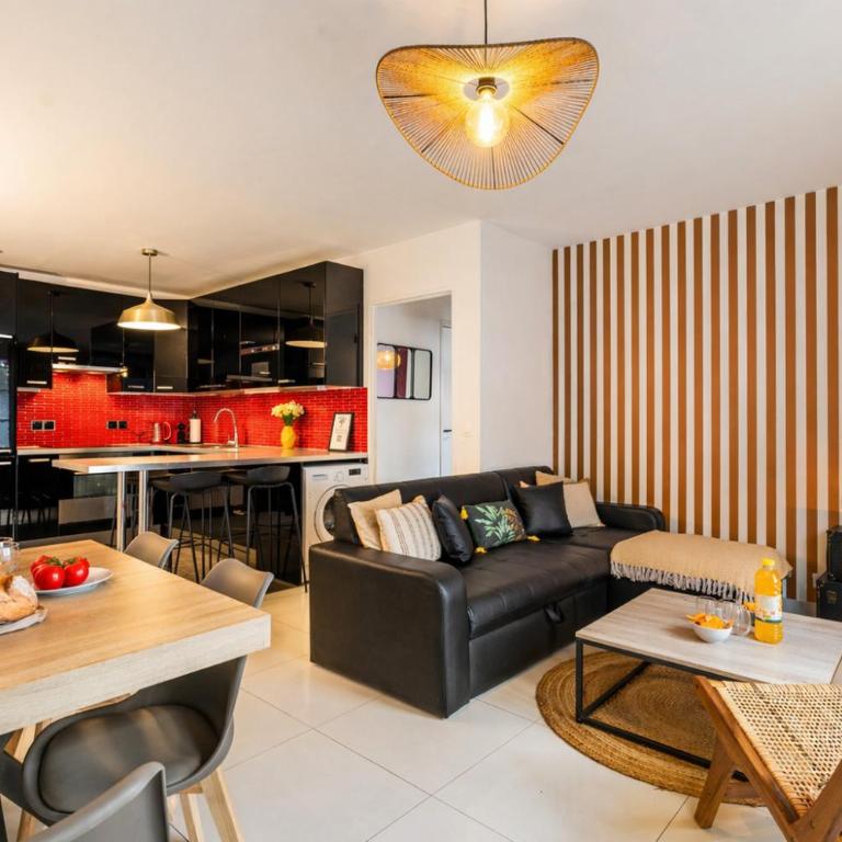 Family Apartment near Disneyland with AC, Garden & Parking - Appartement - Vue sur Jardin - 12