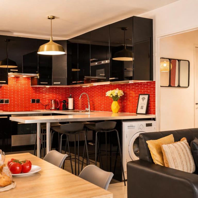 Family Apartment near Disneyland with AC, Garden & Parking - Appartement - Vue sur Jardin - 14