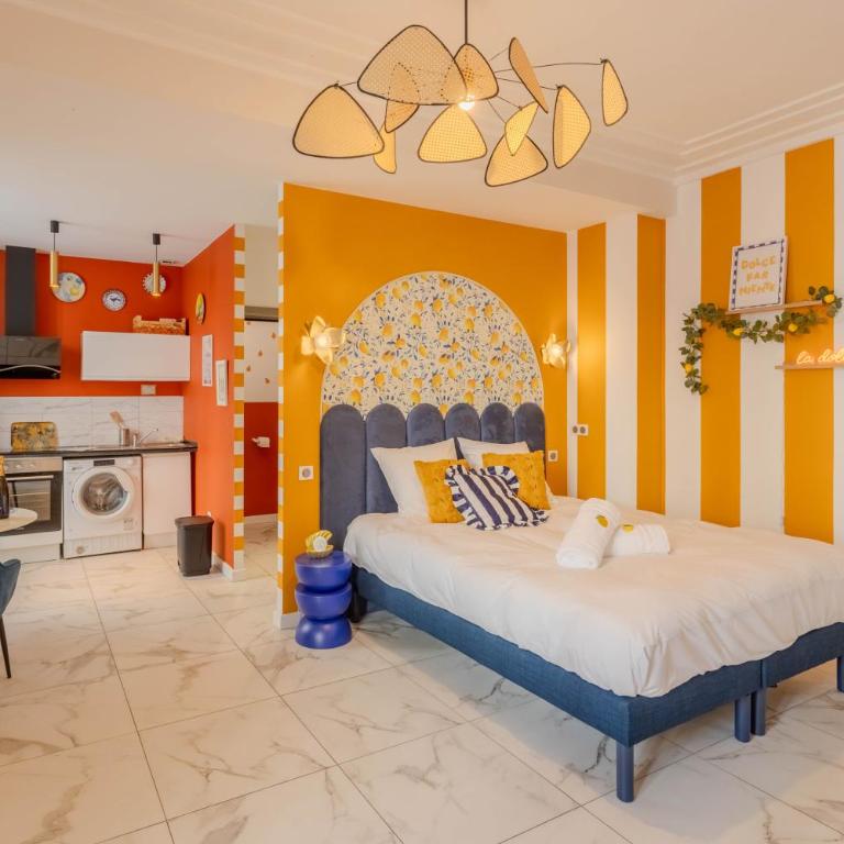 Ciao Bella Wellness Suite - Luxury Jacuzzi, Massage Table & AC in Central Nice - Appartement 1 Chambre - 19