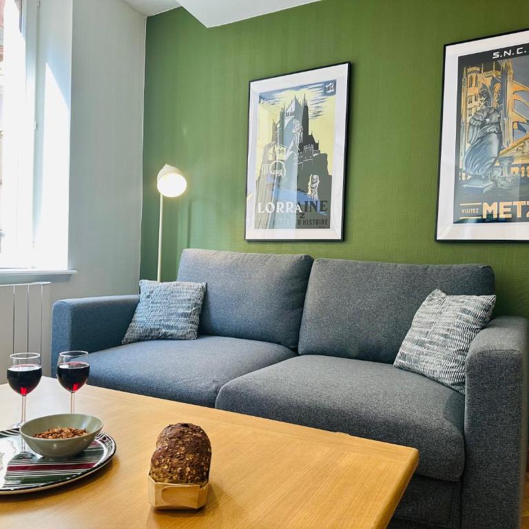 M Dali à Metz hypercentre 1 chambre 4 personnes - Appartamento con 1 Camera da Letto - 16