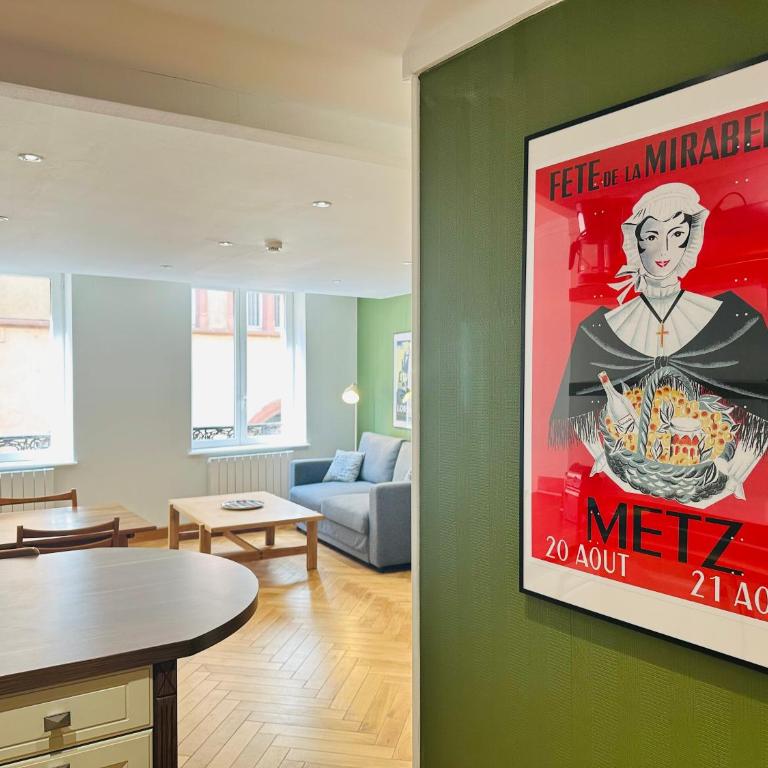 M Dali à Metz hypercentre 1 chambre 4 personnes - Appartamento con 1 Camera da Letto - 21