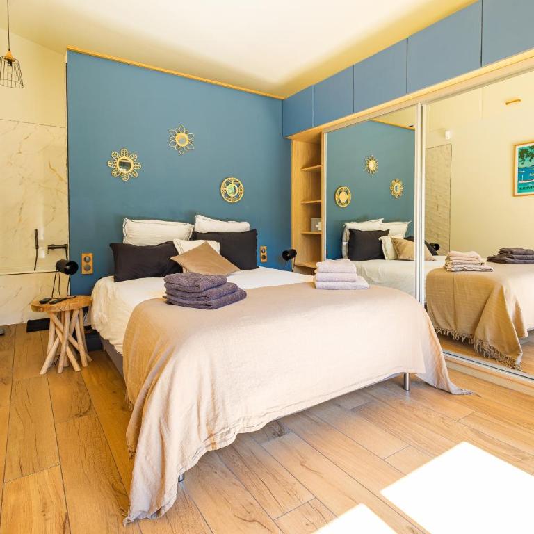 Villa piscine, plages à pied, 4 suites - Antibes - Villa con Piscina Privata - 11