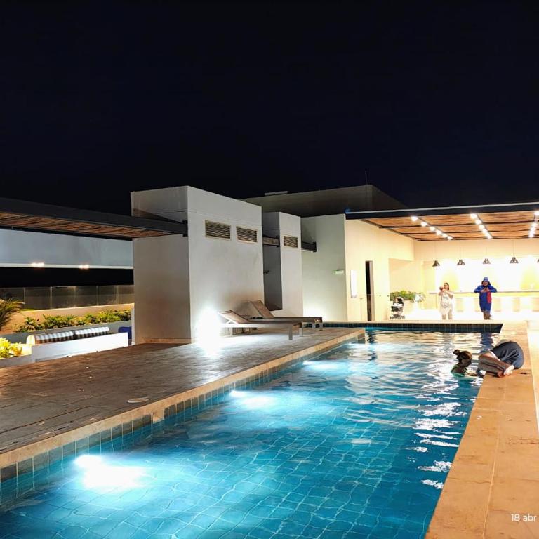 Apartamento Nuevo en Reserva del Mar 2 con Balcón y Piscina, Rodadero Sur, Santa Marta - Apartamento de 1 dormitorio - 6
