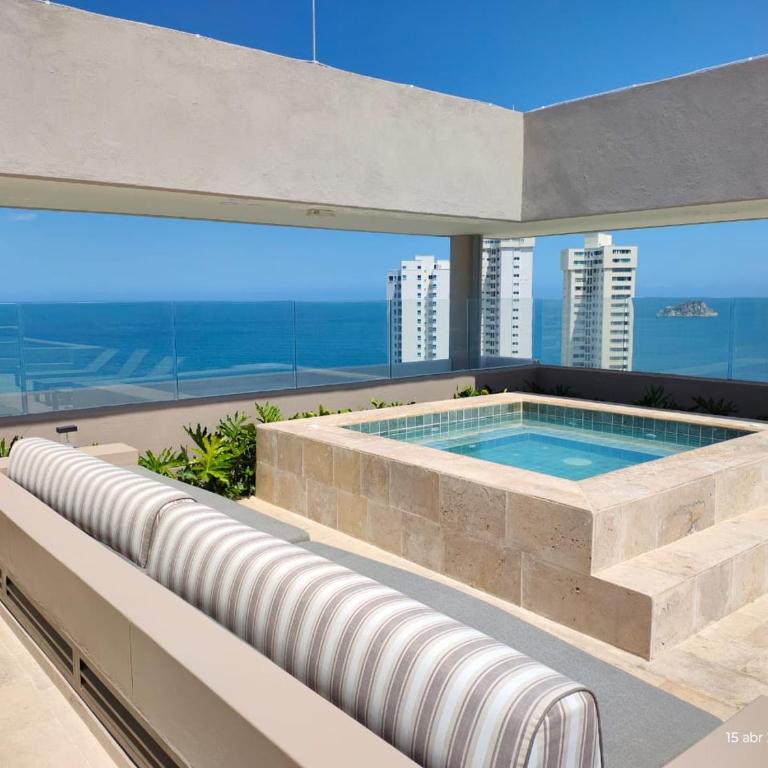Apartamento Nuevo en Reserva del Mar 2 con Balcón y Piscina, Rodadero Sur, Santa Marta - Apartamento de 1 dormitorio - 1