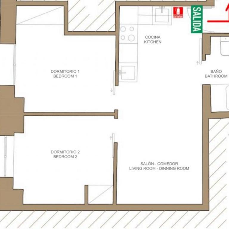 Cozy 2BD apartment - Sol city center - Apartamento - 24