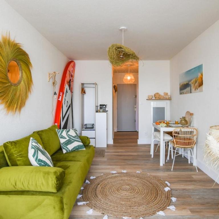 Le Surfing vaste studio près port et plage parking - Apartment mit 2 Schlafzimmern - 12
