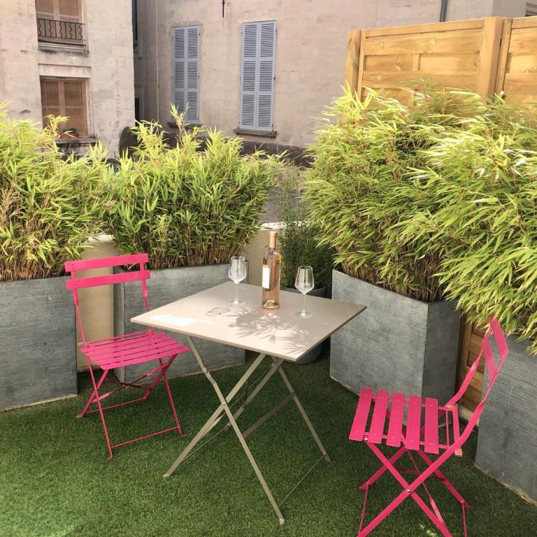 Appartement des Teinturiers, climatisation et terrasse - Apartment mit Balkon - 1