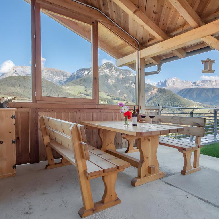 Wohnung Schlern Heigler Hof - Appartamento Superior con 1 Camera da Letto e Balcone - 24