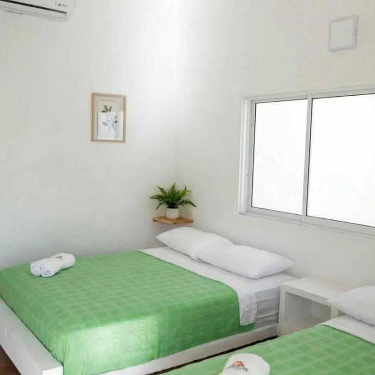 Acaymas Club - Habitación Doble con baño privado - 2 camas - 2