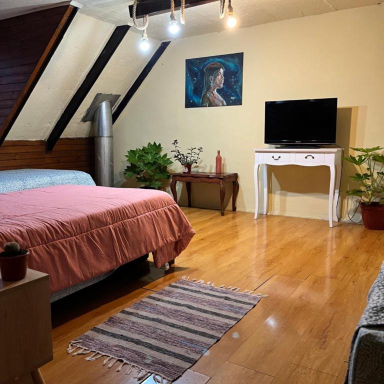Cochrane hostal - Habitación Triple con vistas al jardín - 3