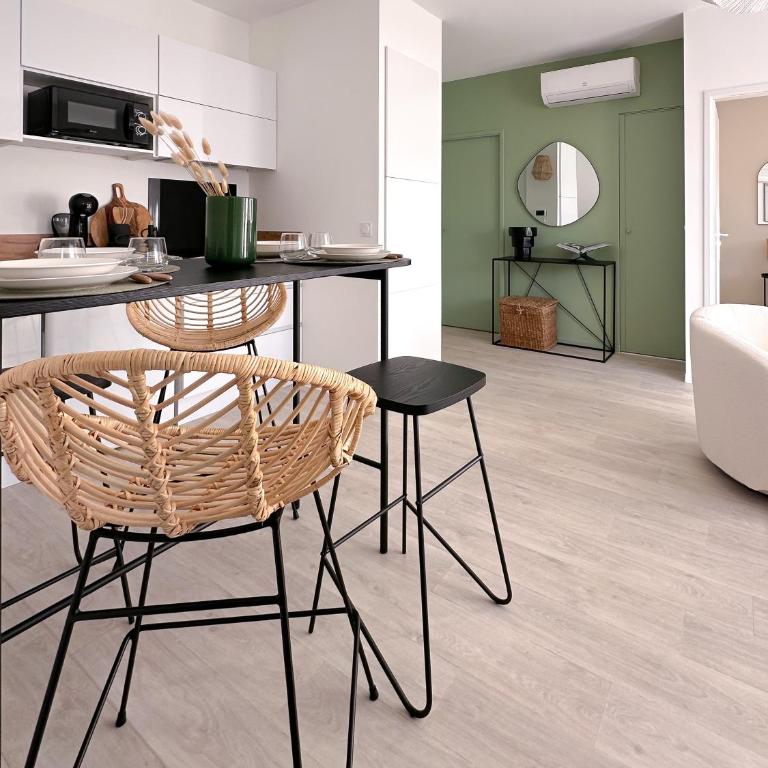 T3 élégant avec piscine, salle de sport et tennis - Appartement 2 Chambres - 8
