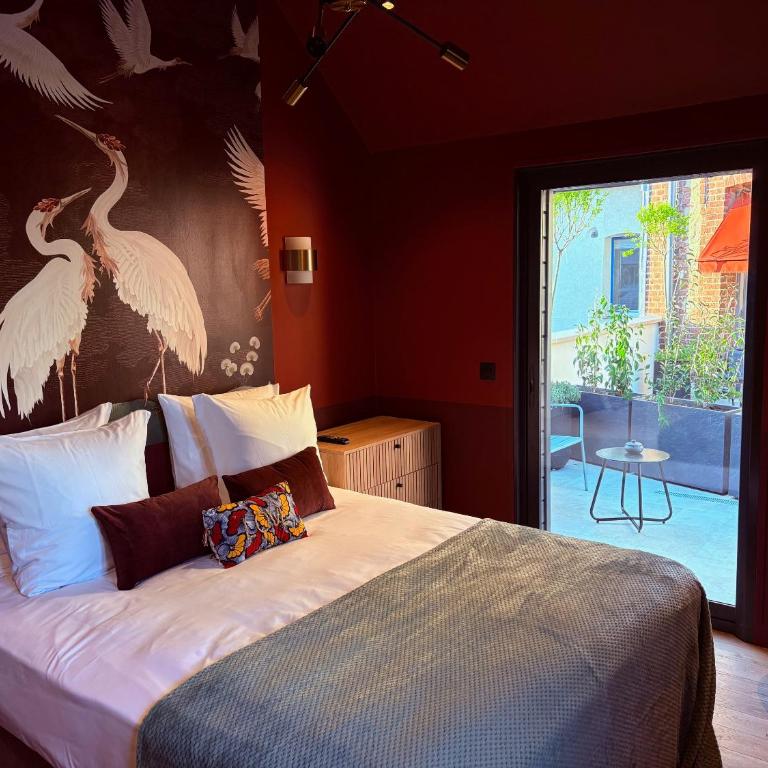 VILLA DU CEDRE Honfleur - Chambre Double - Vue sur Piscine - 5