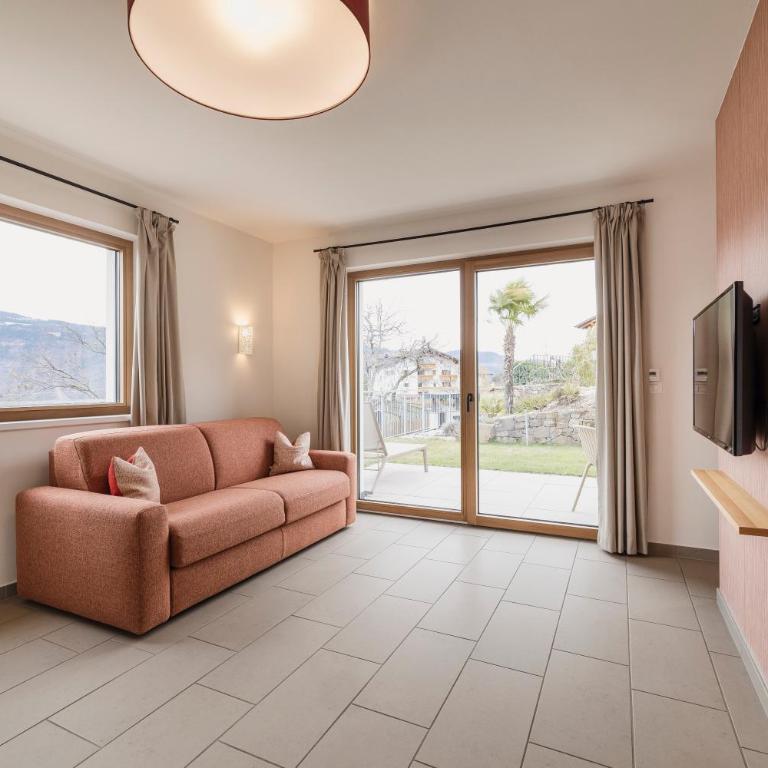 Felsenegg appartements - moderne Wohnungen im Luftkurort mit traumhaftem Garten Nähe Meran für Paare und Familien - Appartamento con 1 Camera da Letto e Vista Giardino - 19