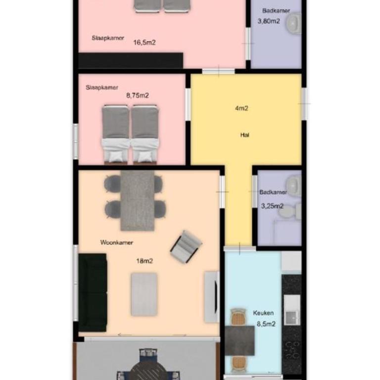 Appartement Orly - Two-Bedroom Apartment - 17
