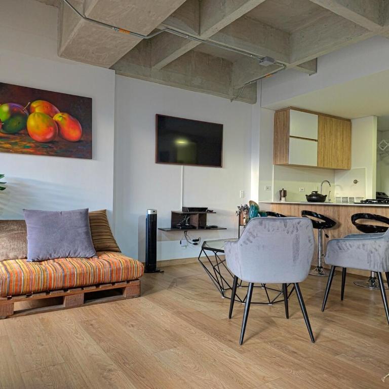 2 Bed Loft in Poblado Envigado Border with Full Amenities - Apartamento de 1 dormitorio - 7