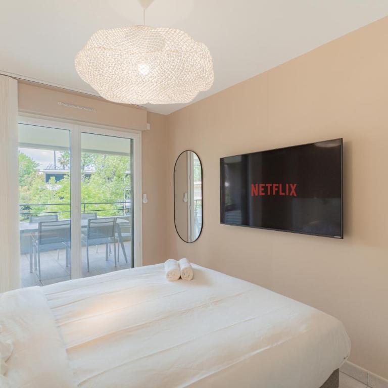 Wonderful 2BR - pool and sea - parking - Apartment mit 2 Schlafzimmern - 3