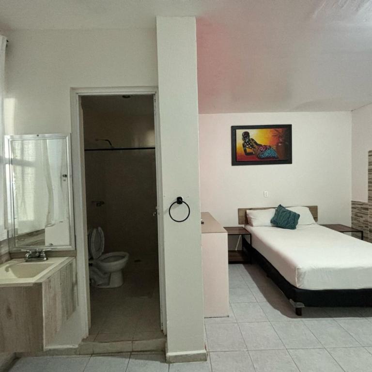 Hotel Awazul Bacalar - Habitación Estándar - 1 cama grande - 4