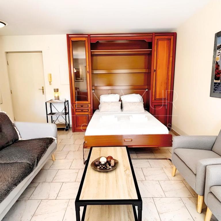 Résidence l'Olympia, avec 1 chambre, balcon, clim - Palmazur Vacances - One-Bedroom Apartment - 6