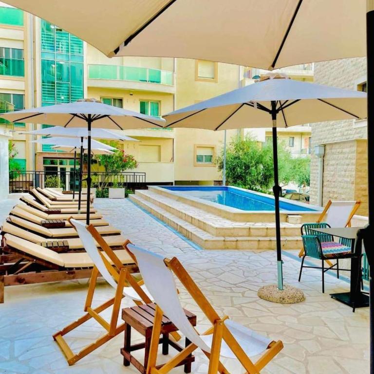 Becici Chic 1BR Condo swimming pool long term - Apartman sa 2 Spavaće Sobe - 10