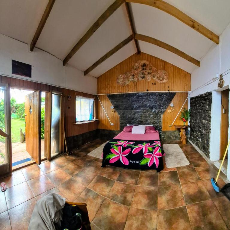 Cabaña mística Reimiro frente al mar patio de esculturas Rapa Nui - One-Bedroom House - 6