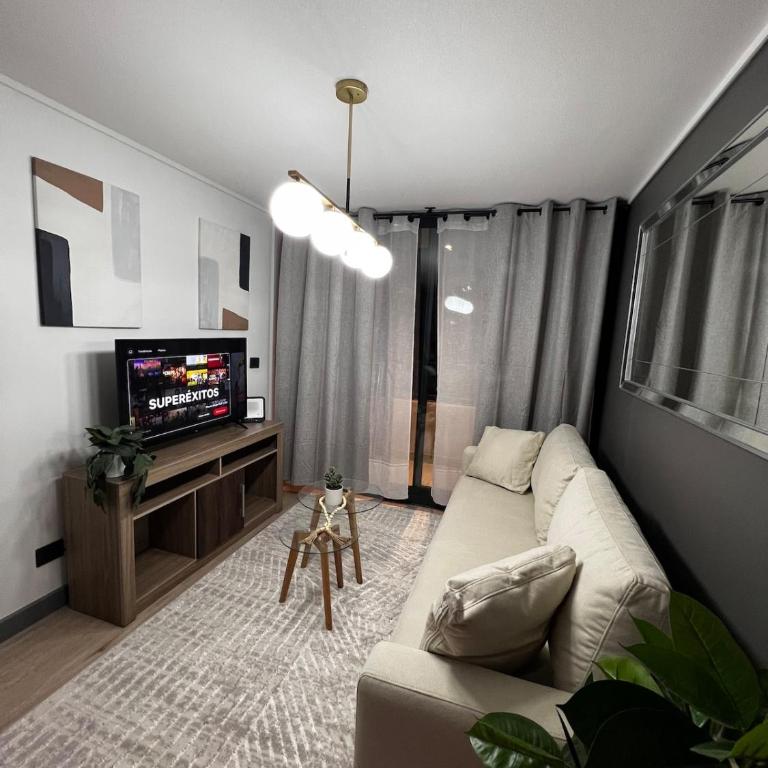 Moderno departamento en el corazón de Santiago - One-Bedroom Apartment - 4