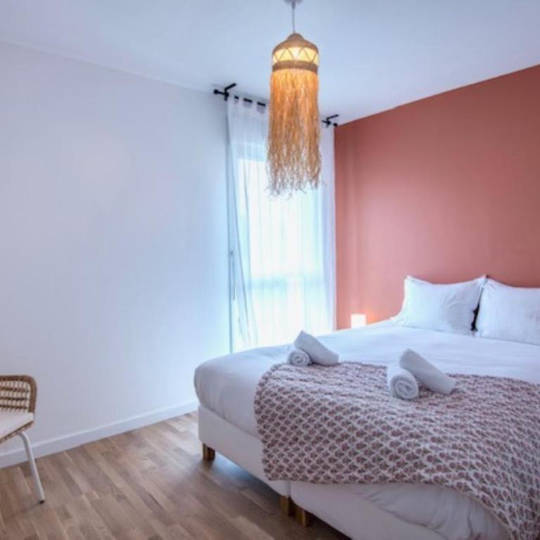 L'Oasis Urbain, proche gare, parking privé, 6-8 px - Appartamento con 3 Camere da Letto - 6