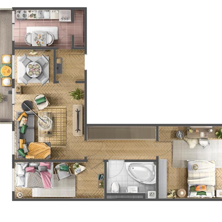 Sunny Apartments with Terrace & River View Old Town - Apartman sa 2 Spavaće Sobe i Balkonom - 37
