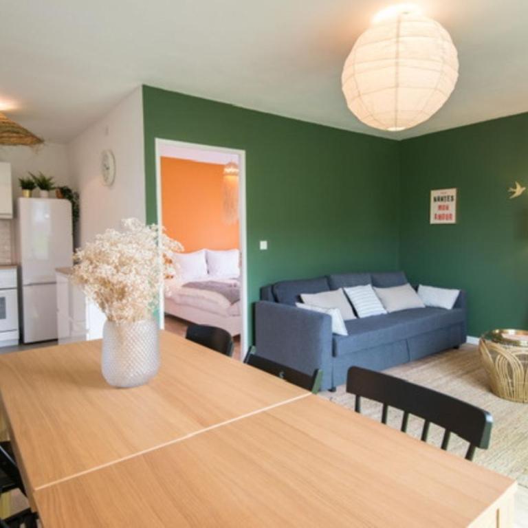 L'Oasis Urbain, proche gare, parking privé, 6-8 px - Appartamento con 3 Camere da Letto - 12