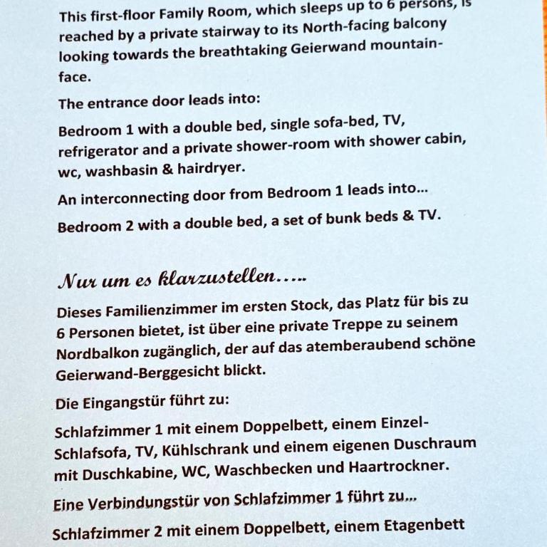Gasthof Rafting Alm - Familienzimmer - 19