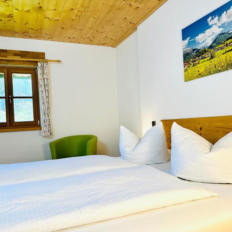 Ferienwohnung Beim Raffner, Bergblick, Natur, Ruhpolding - Apartment mit Balkon - 3