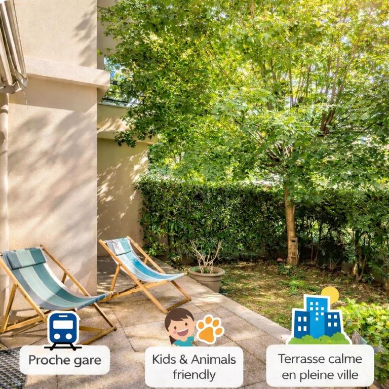Urban refuge private garden, close to Part Dieu station - Apartment mit 1 Schlafzimmer - 1