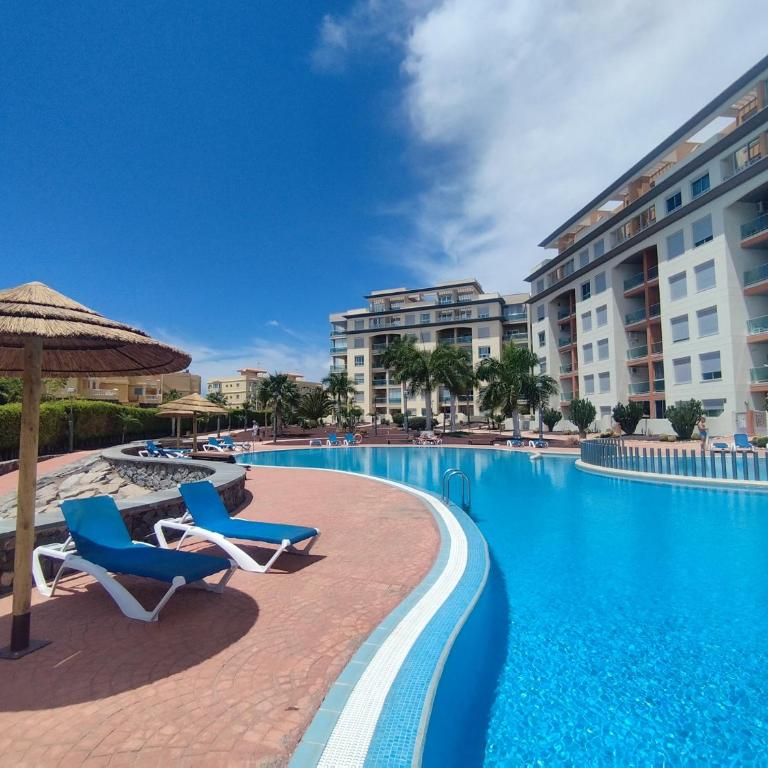 La Vista del Mar Luxury Apartment- Terrace & Pool, Golf del Sur - Apartamento 1 dormitorio con vistas al mar y terraza - 7