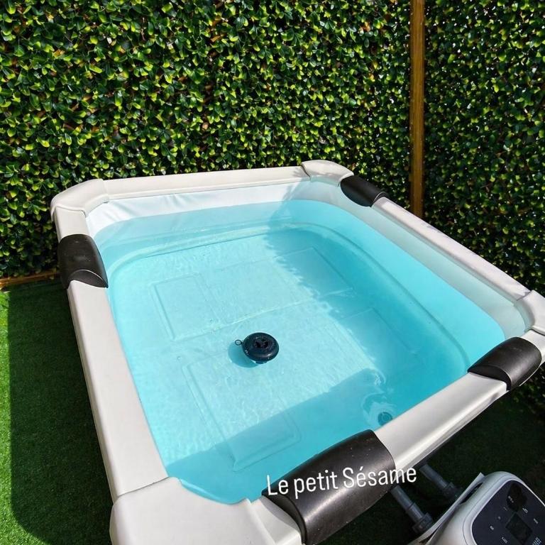 LE PETIT SÉSAME appartement 70m2 avec terrasse et jacuzzi cosy idéal groupe, capacité 6 personnes , 2 chambres,canapé lit, proche Stade De France, Wifi Parking privé très bon rapport qualité prix - Two-Bedroom Apartment - 41