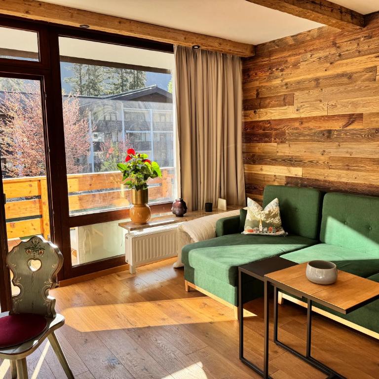 Grubhof Schlosspark, Chalet-Stil mit Pool und Bergblick - Air Conditioner - Apartment mit 1 Schlafzimmer - 1