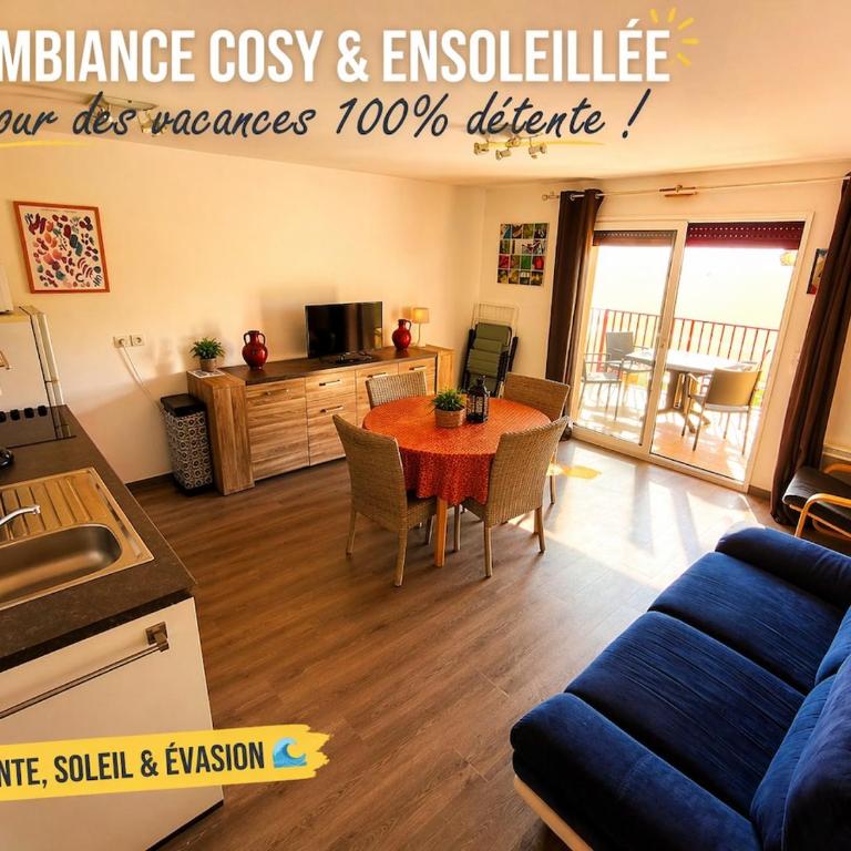 Vue ocean exceptionnelle plage a pied terrasse cosy haut de gamme pour 4 personnes avec parking prive appartement lumineux idealement situe a Biscarrosse Plage cadre privilegie sejour detente face a la mer - Appartement 2 Chambres - 9
