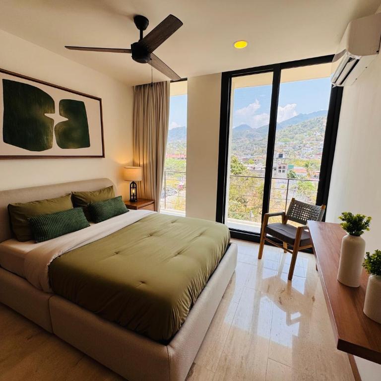 New Designer 2BR w Rooftop Pool, Gym, Stunning Views, 7 min Malecon & Beach - Two-Bedroom Superior Apartment - 4