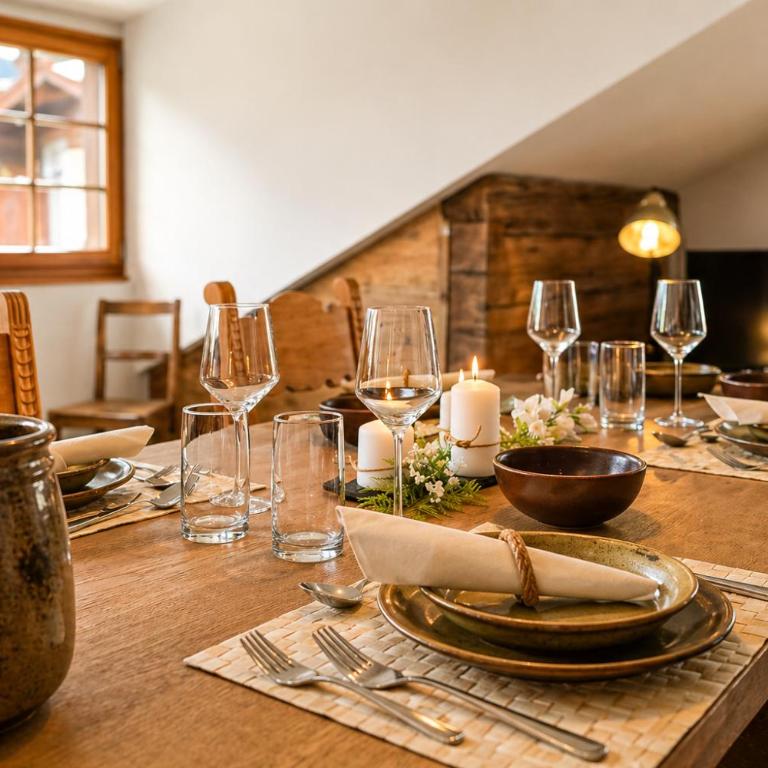 Historisches Alpen-Chalet mit Badewanne im Saastal - Apartment mit 1 Schlafzimmer - 13