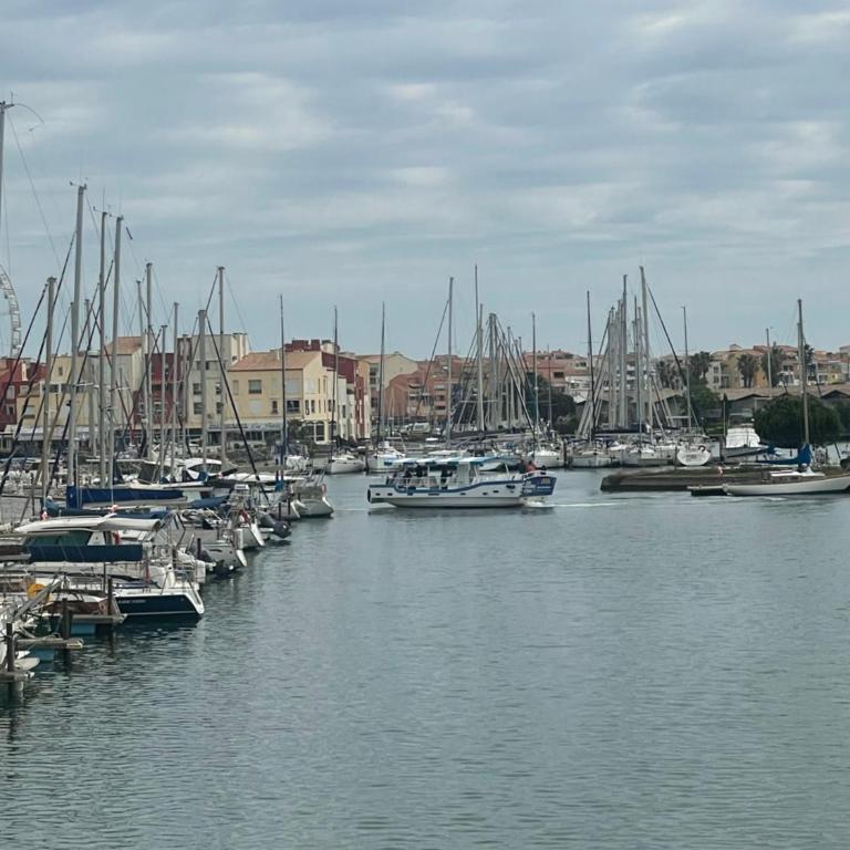 Duplex sur Marinas Cap d'Agde - Apartment mit 2 Schlafzimmern, Terrasse und Meerblick - 19