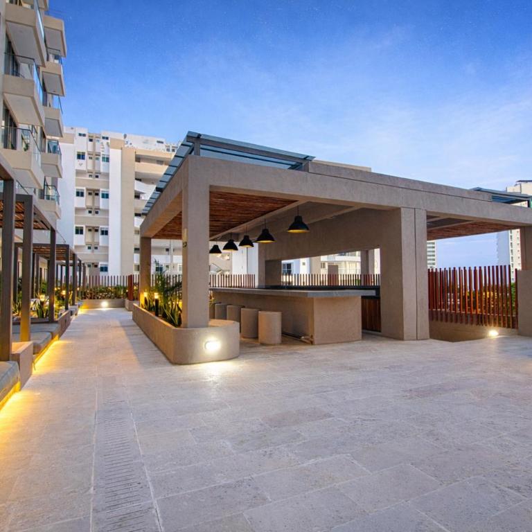 Apartamento Resort Con Terraza y Vista A La Piscina Santa Marta, Rodadero Sur - Apartamento - 10