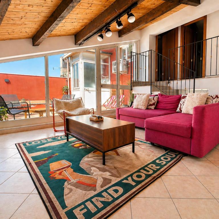 Rooftop Penthouse 3BR Sleeps 6 Historic Catania - Two-Bedroom Apartment - 3