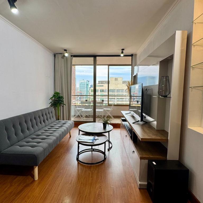 Modern Apartment with Terrace and Parking Las Condes - One-Bedroom Apartment - 1