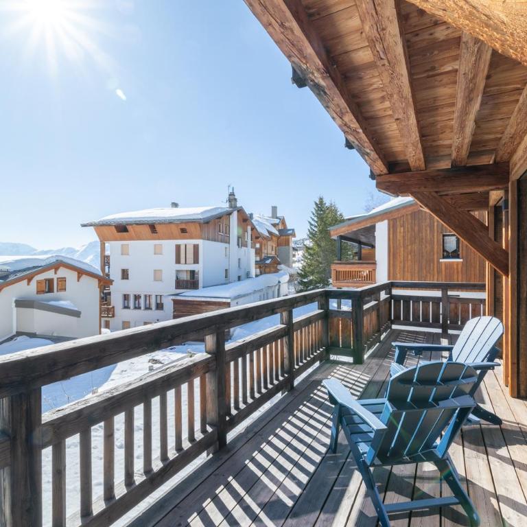 Chalet Equinoxe - Appartement 4 Chambres avec Balcon - 26