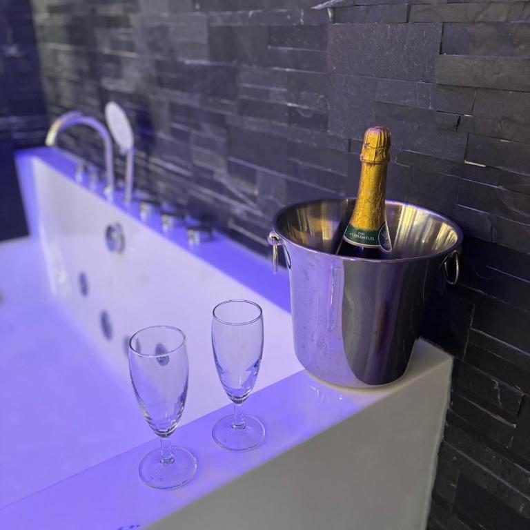 Spacieux spa et sauna - Appartement 1 Chambre avec Baignoire Spa - 31