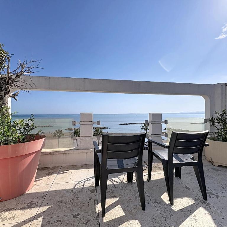 Le Rooftop - Front de mer & vue panoramique - One-Bedroom Apartment with Sea View and Terrace - 10