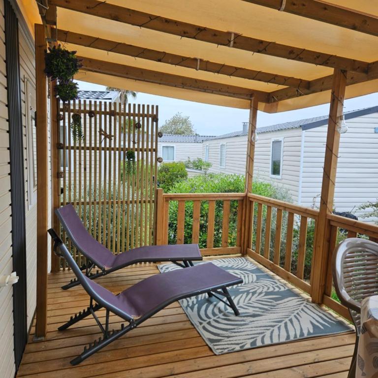 Mobilhome avec vue sur le Bassin d'Arcachon - Maison 2 Chambres - 2