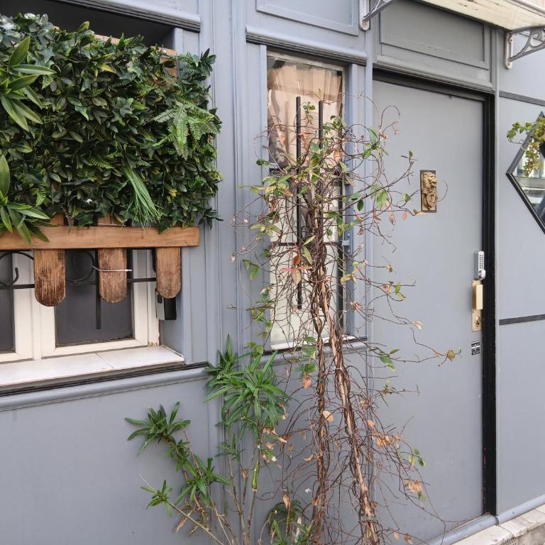 Guest house 40 m2 pour 1,2,3 personnes-Rez de Chaussée sur Rue et Patio-Séjour,Cuisine,SDB,Chambre avec Lit double-2 canapés lit japonais et matelas gonflable-Entrée côté Rue Berzélius-4 m du Métro Brochant lig13- Bus 31,54,74 ers sites touristiques - Appartement 1 Chambre - 8