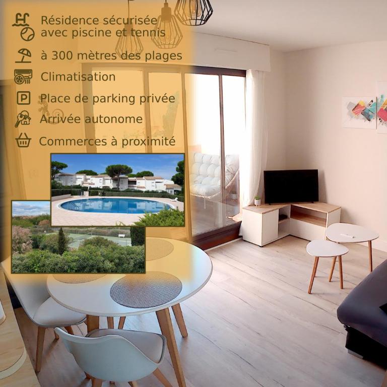 Casa Lano - T2 avec terrasse, résidence avec piscine et tennis - Apartamento de 1 dormitorio con terraza - 1
